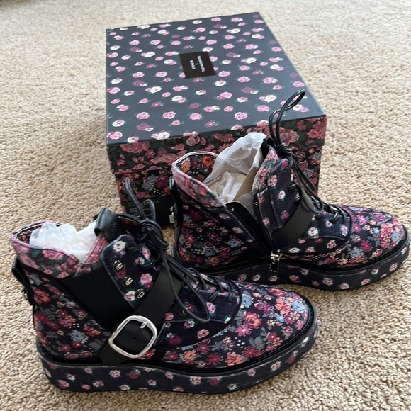NIB! Coach X Tabitha Simmons SZ 7.5 B Chelsea urban hiker boots. - Picture 12 of 15